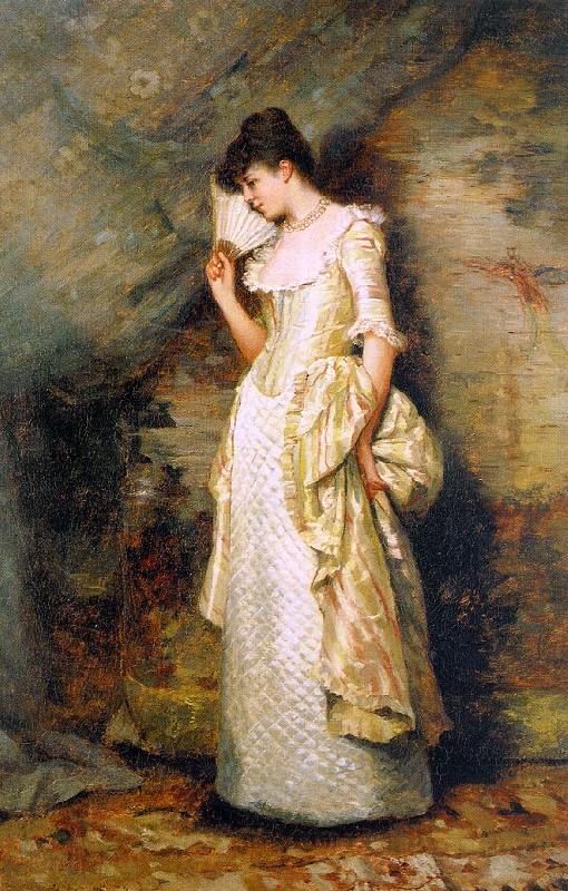 Hamilton Hamiltyon Woman with a Fan